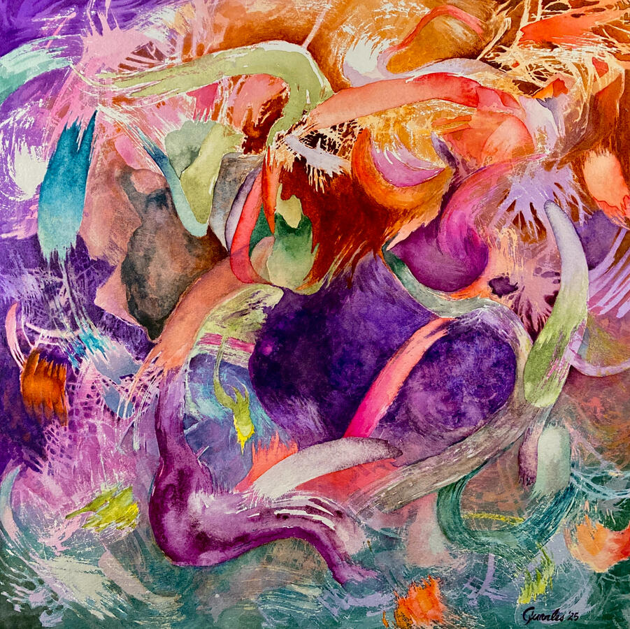Moontides, 18" x 18"